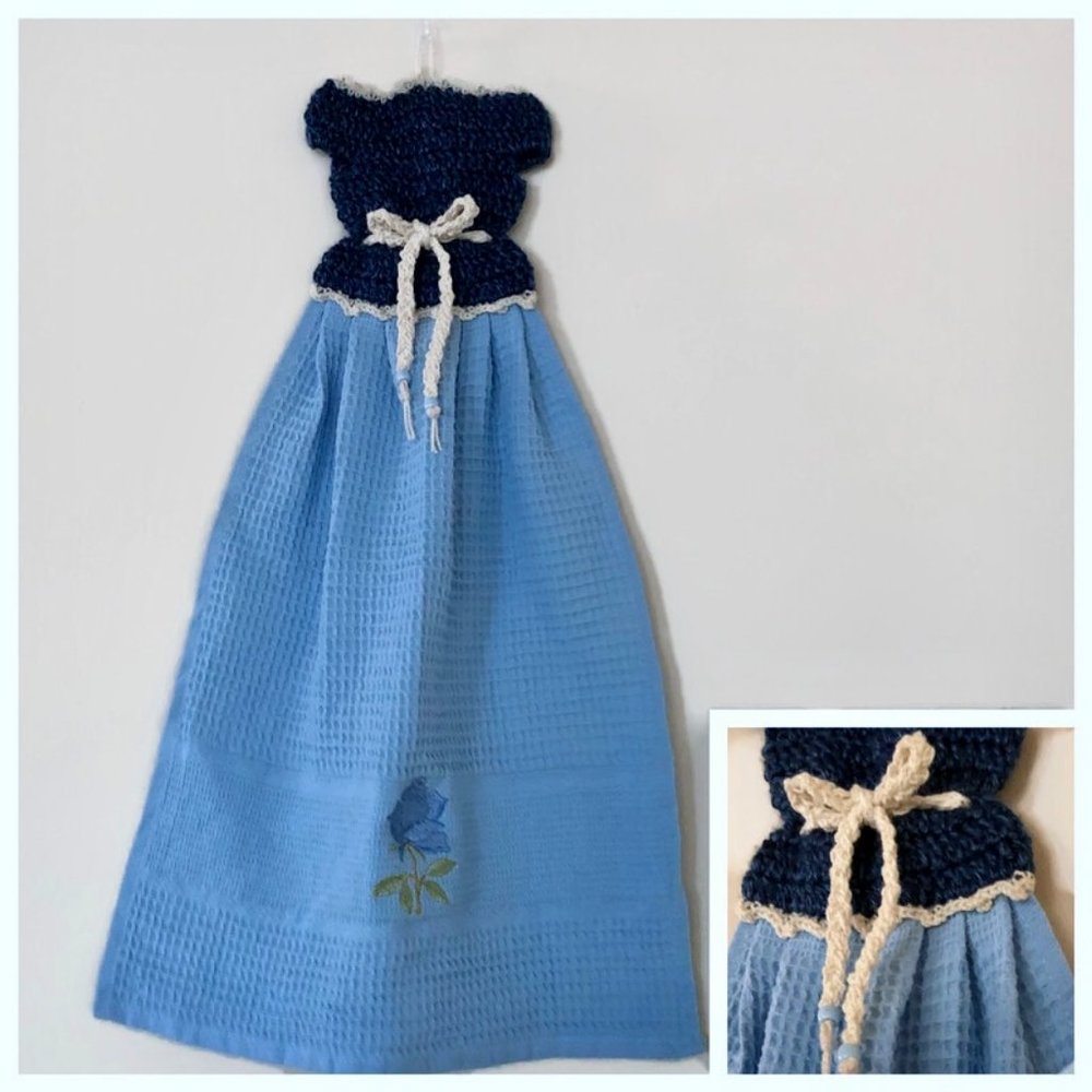Handmade dress towel, Crochet Dish Towel